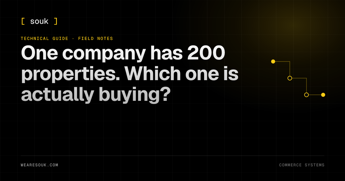 We Are Souk article cover: One company has 200 properties. Which one is actually buying?